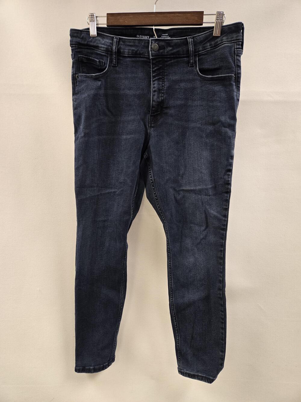 Old Navy Jeans Womens 14 Short High Rise Rockstar Super Skinny Stretch Denim
